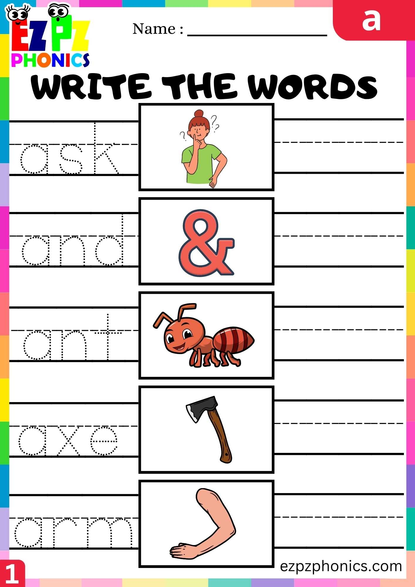 preschool worksheets for phonic sounds
