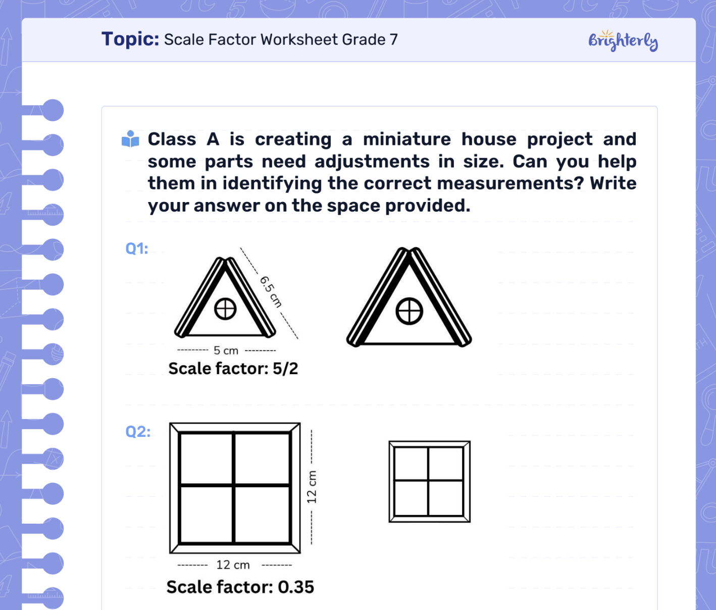 Scale Factor Worksheets Free Printable 